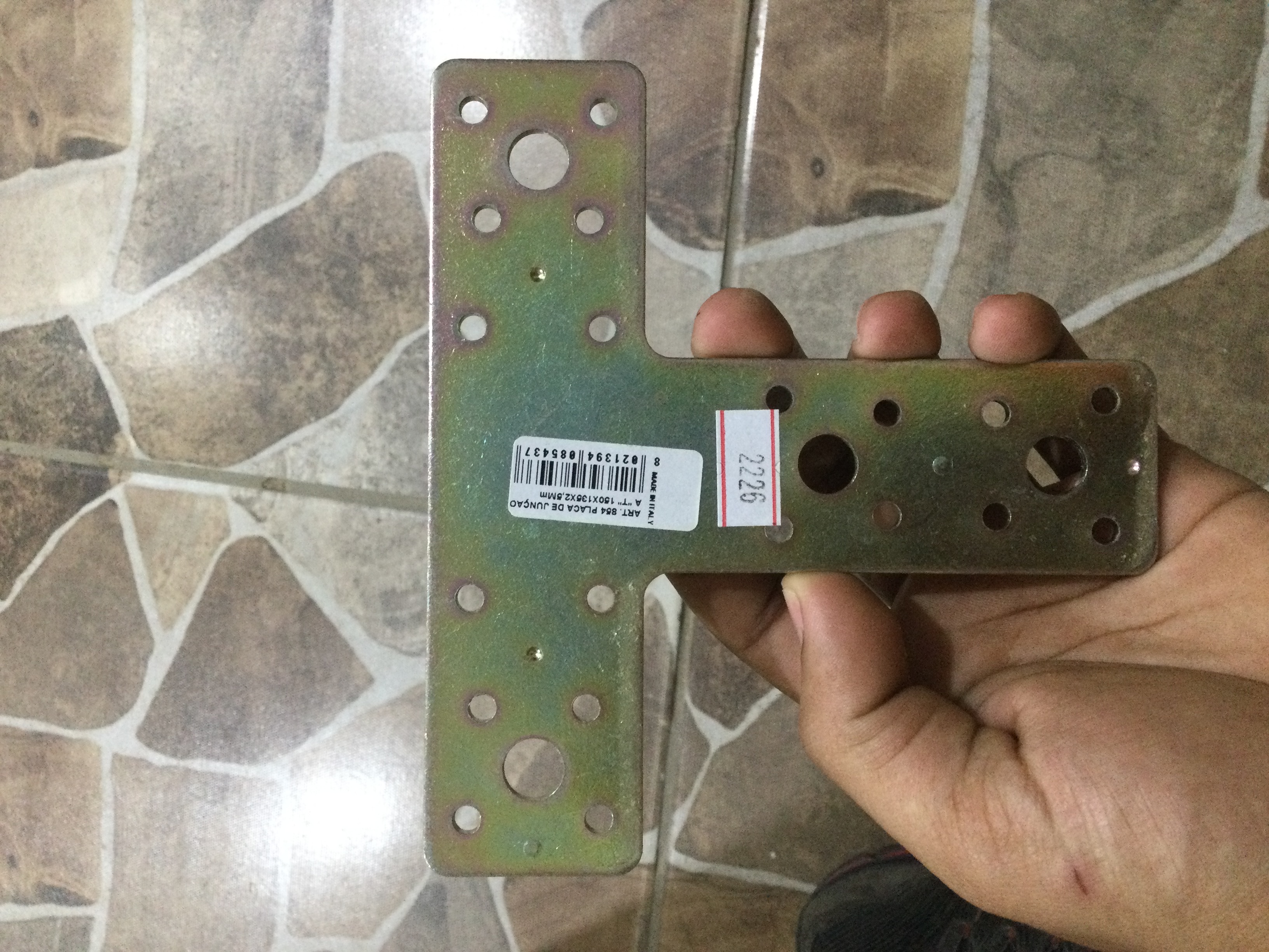 Placa de Junção Aço Galvanizado