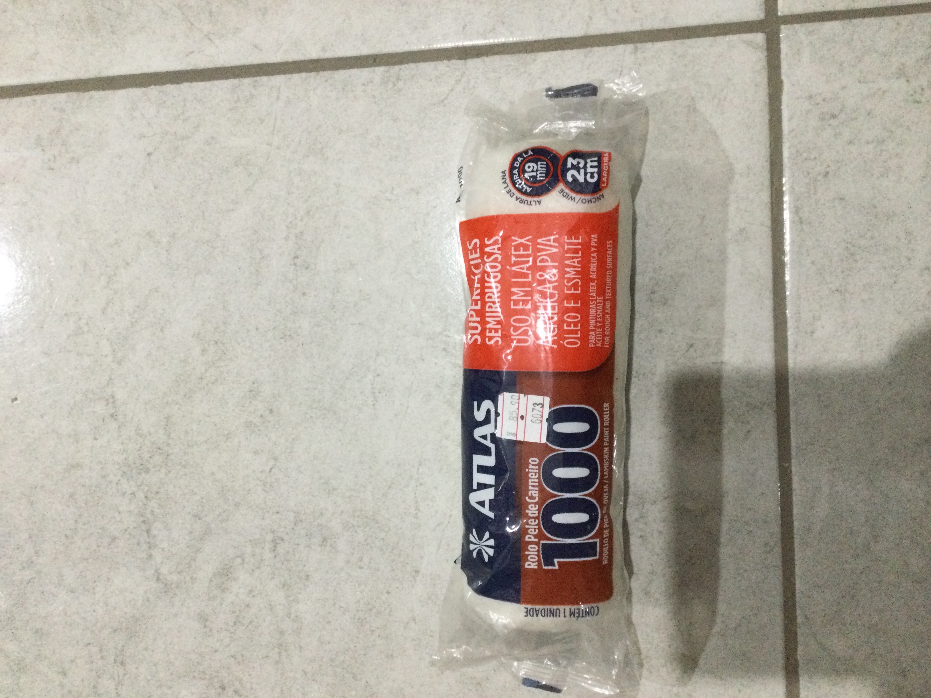 Rolo de Pintura de Lã Sintética S/ Cabo