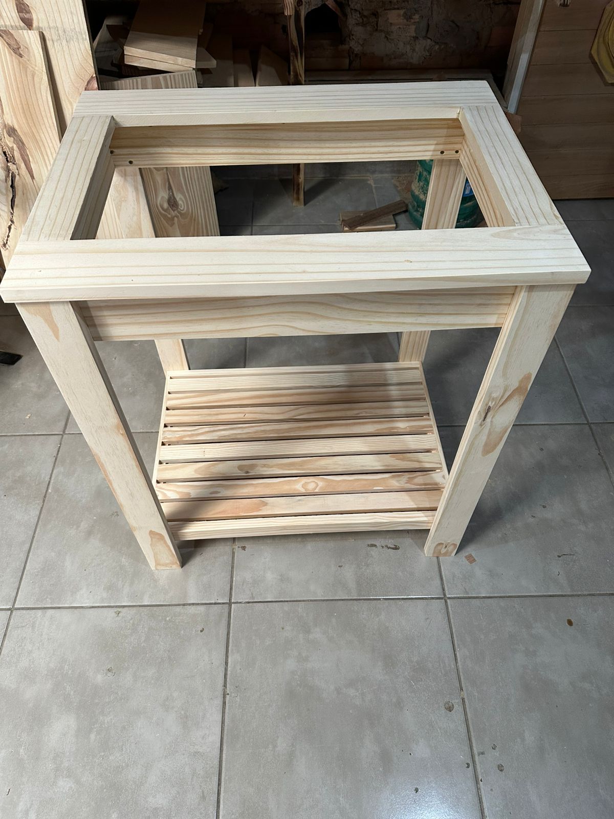 Armário Para Cooktop Pinus Comum