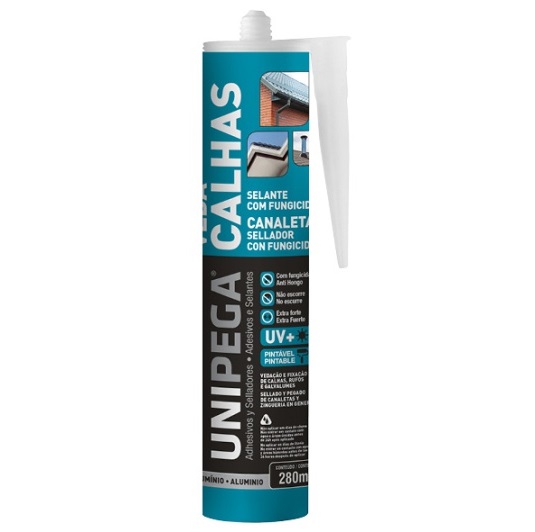 Veda Calha Unipega 280 ML/400G Cinza
